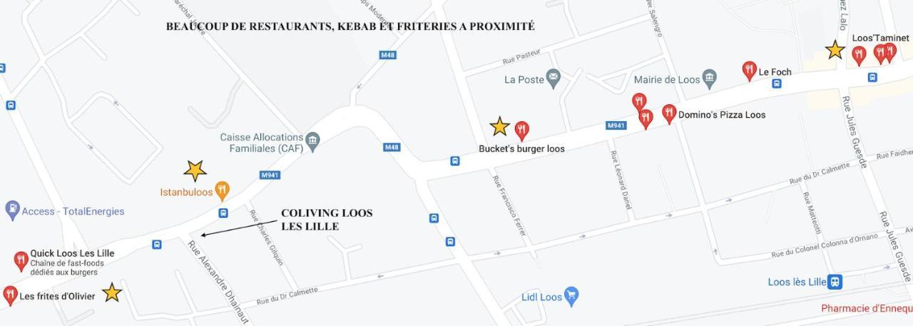 Coliving Tout Confort- Loos Les Lille-Maison Partagee-7 Chambres-5 Sdb-6Wc-Loos Les Lille Esterno foto